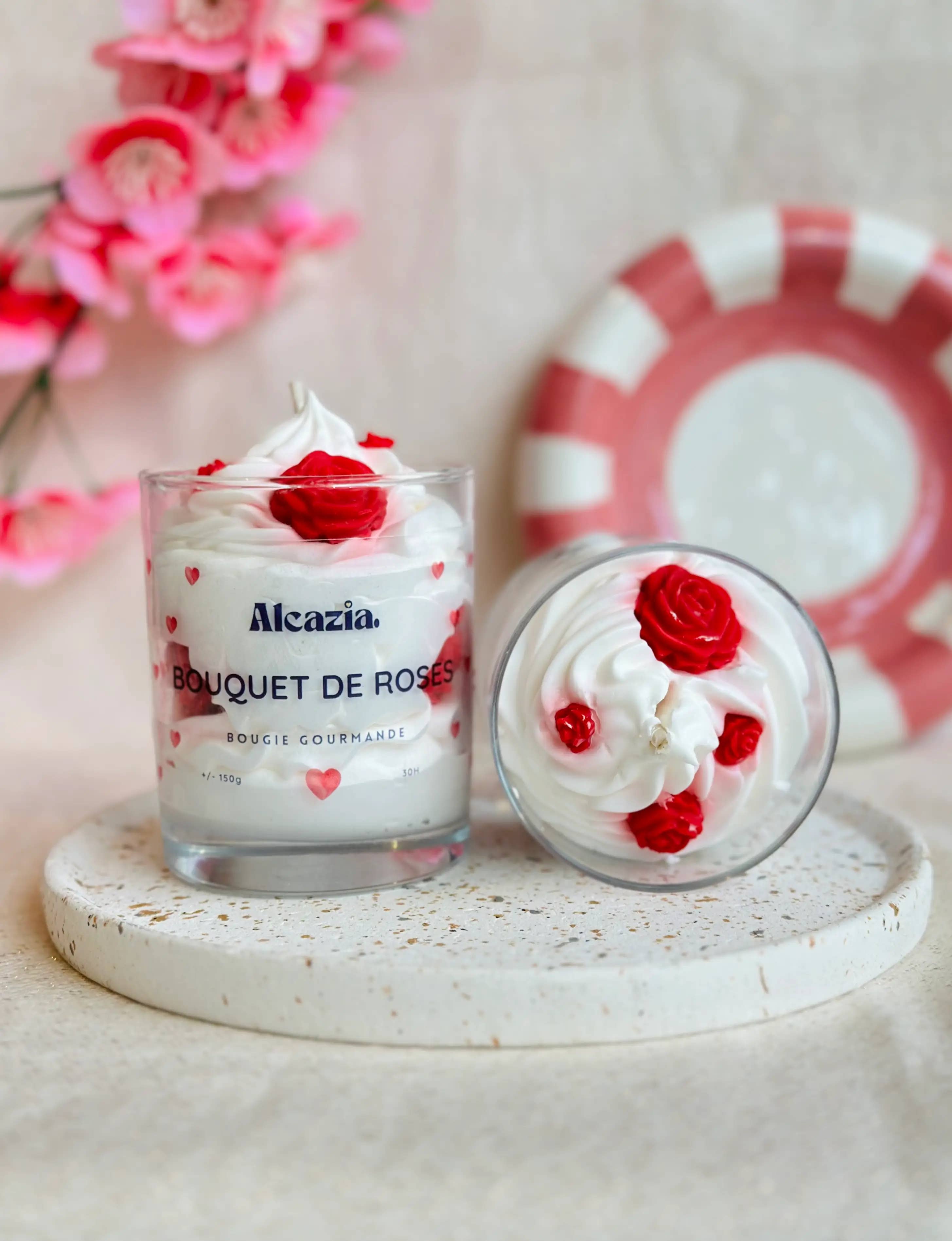 Alcazia - Wholesale Novelty Candle - Gourmet candle - Bouquet of roses