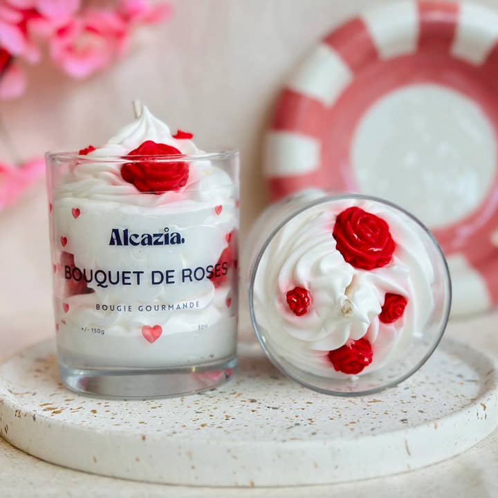 Alcazia - Wholesale Novelty Candle - Gourmet candle - Bouquet of roses0