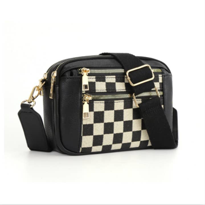 Wholesalesir - Wholesale Crossbody Bag - Women's - Color Blocked Multifunctional Zipper Crossbody Bag