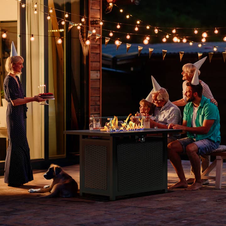 Heynemo - Wholesale Fire Pit - Propane Fire Pit Table, 50000 BTU Gas Fire Pits Table12