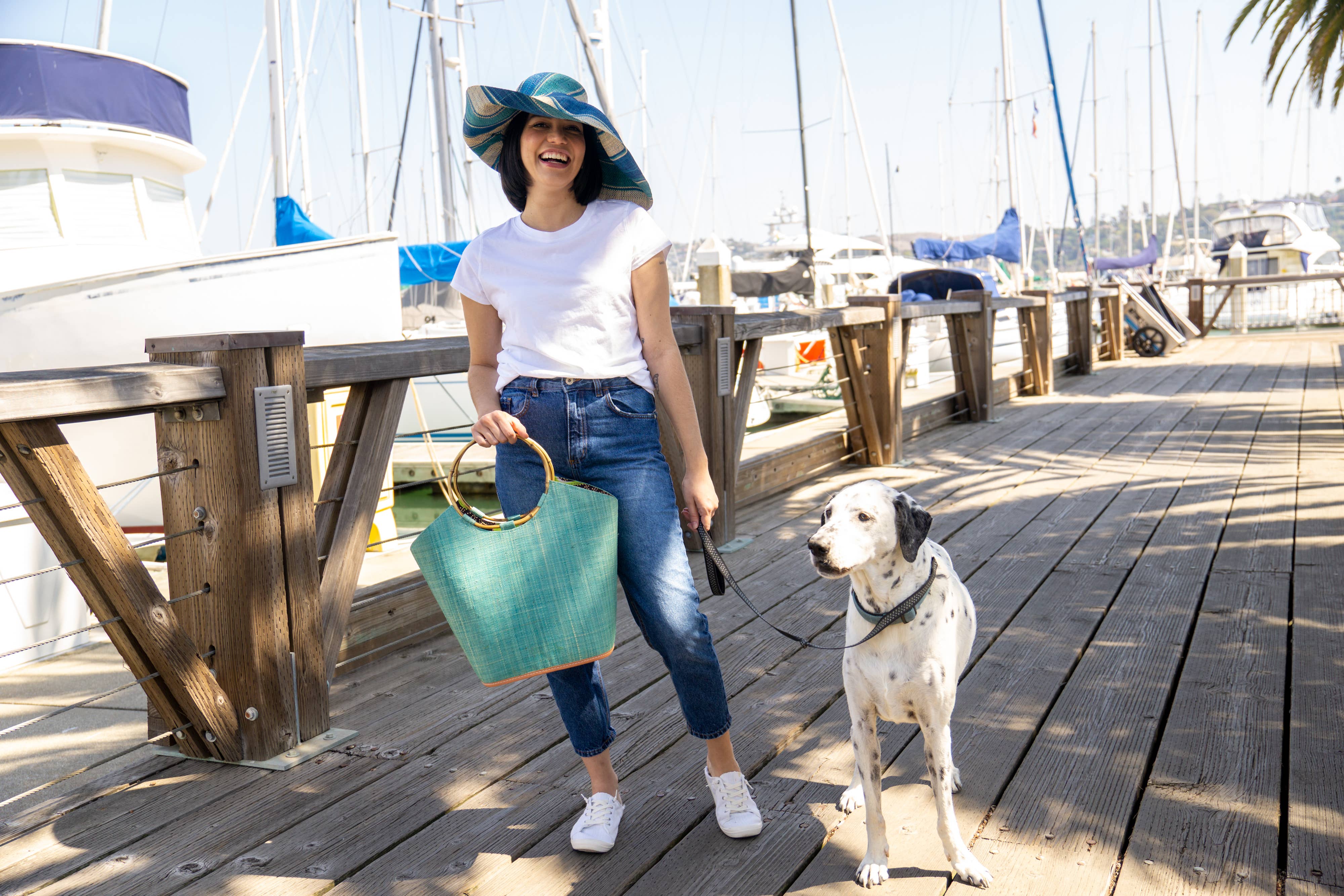 Shebobo - Vente Chapeau de paille – femme - Chapeaux de paille Shebobo Monica à larges bords rayés 13 cm et 18 cm pliables27