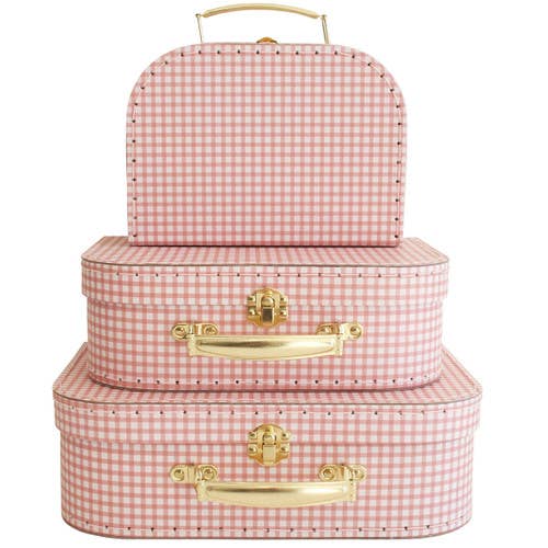 Alimrose - Wholesale Toy Set - Kids - Suitcase Set 3pc - Gingham