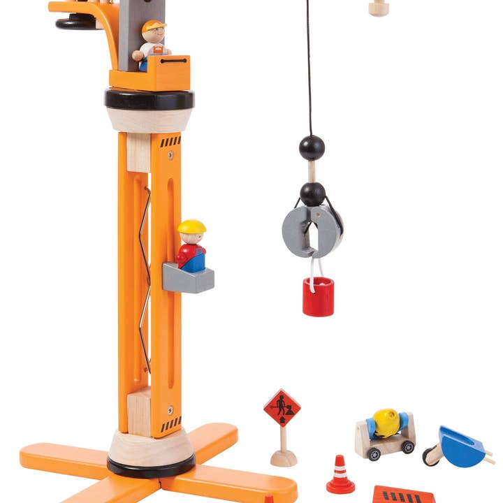 Kids' Crane Construction Building Set for wholesale by PlanToys