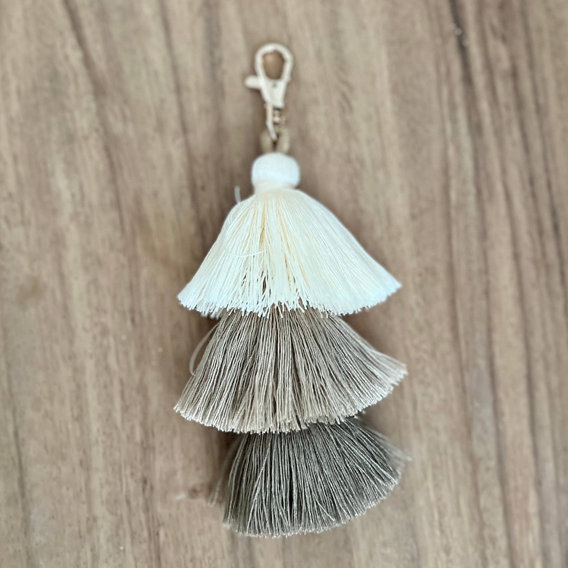 Palmy Pineapple - Wholesale Keychain - Women's - 3 Tiered Large Ombre Tassel with Clasp18