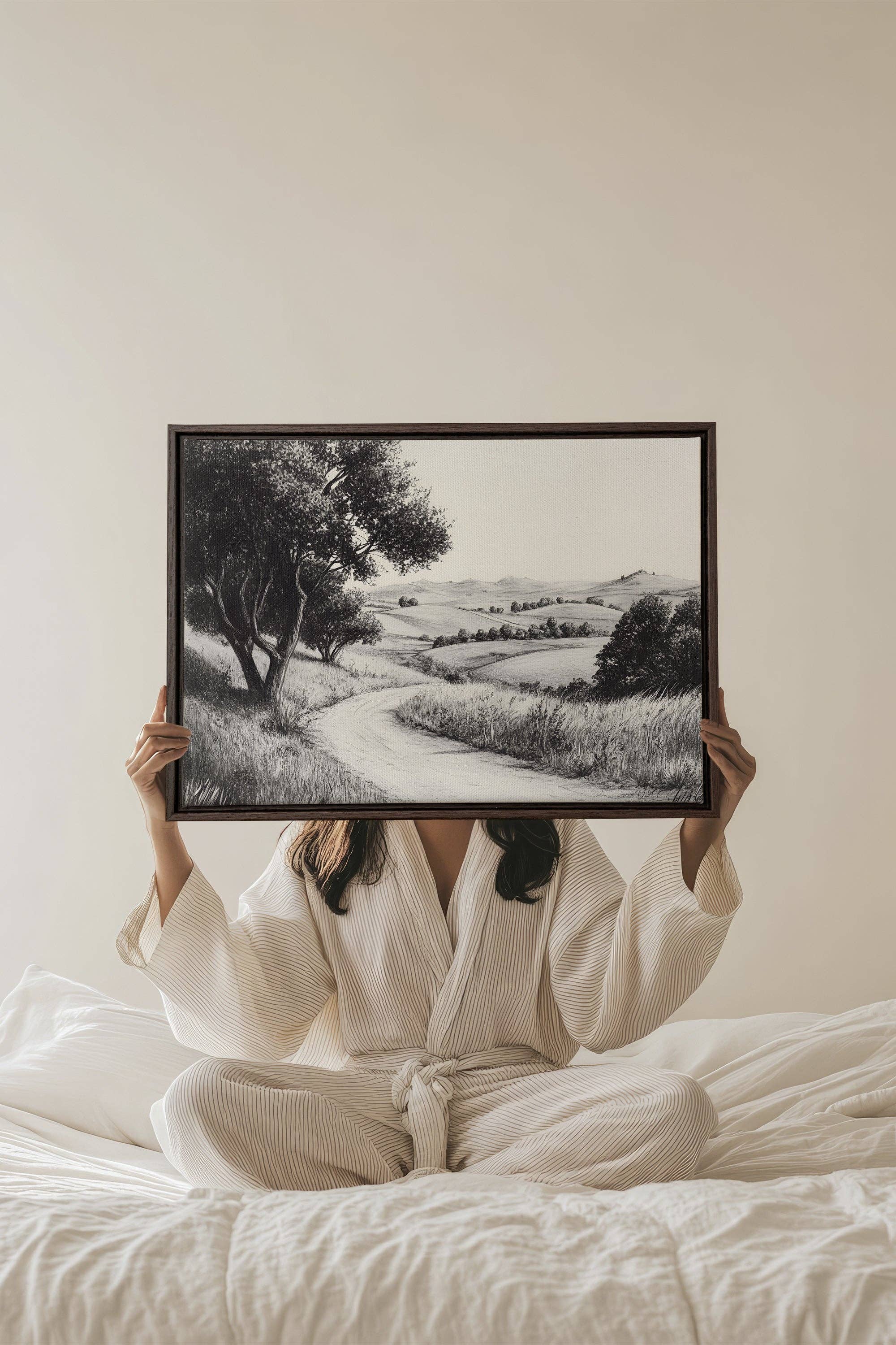 Oleka Canvas - Vente Affiche d'art - DOUCEUR DES COLLINES, oeuvre sur toile imprimée6