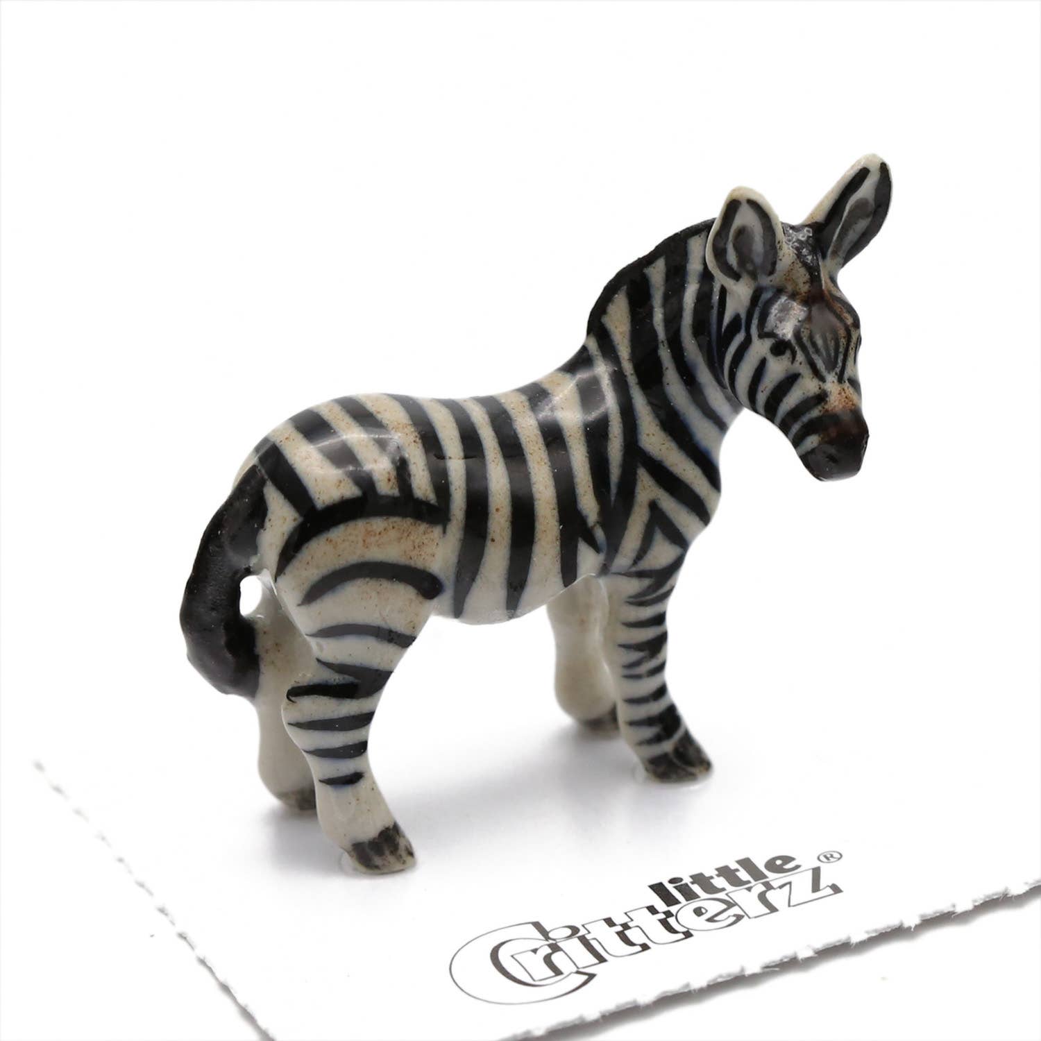 Little Critterz – wholesale Decorative figurine – Flicker Zebra Porcelain Miniature