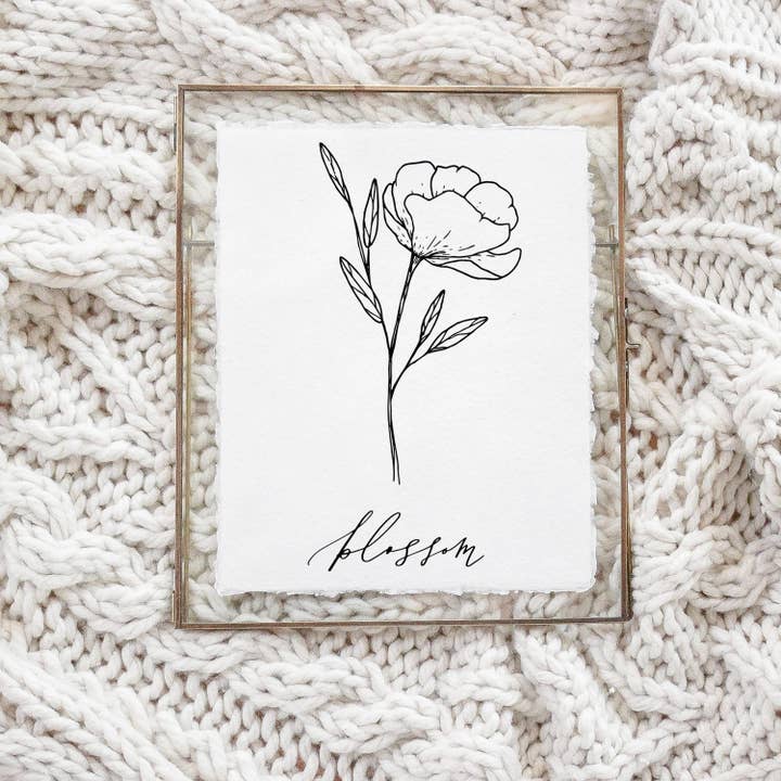 Glass Table Frames & Cards - Blossom Wildflower | Mother’s for wholesale by DWELL Home Shoppe