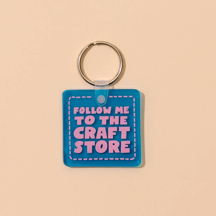 Funny PVC Keychain — Follow Me Craft Store — Your Gal Kiwi for wholesale by And Here We Are