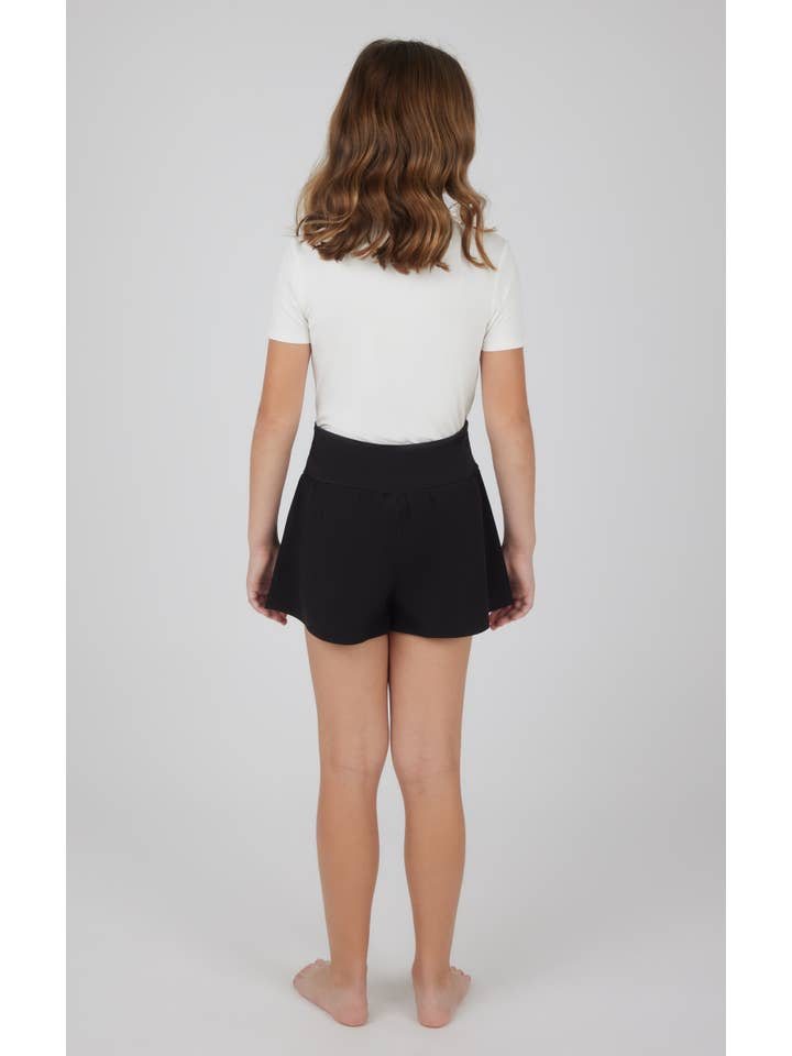 90 Degree by Reflex - Wholesale Shorts - Kids - Girls Crossover Hybrid Short with Inner Pant
