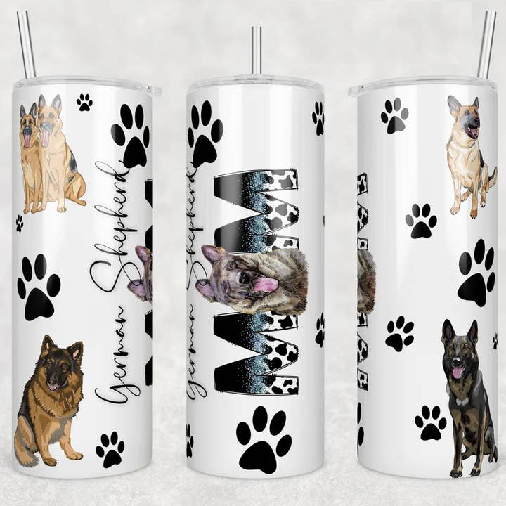 Cane German Shepherd Mom #3 | Tumbler per la vendita all'ingrosso da parte di Designs by Robyn