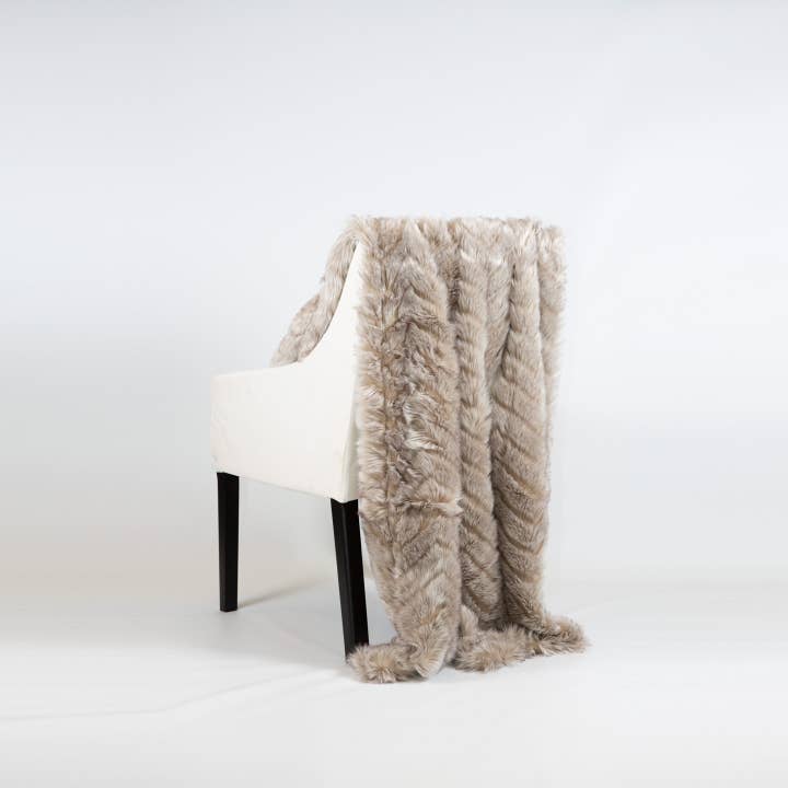 HemsidanDesign - Wholesale Throw Blanket - Throw faux fur Arctic Fox 130 x 180 cm1