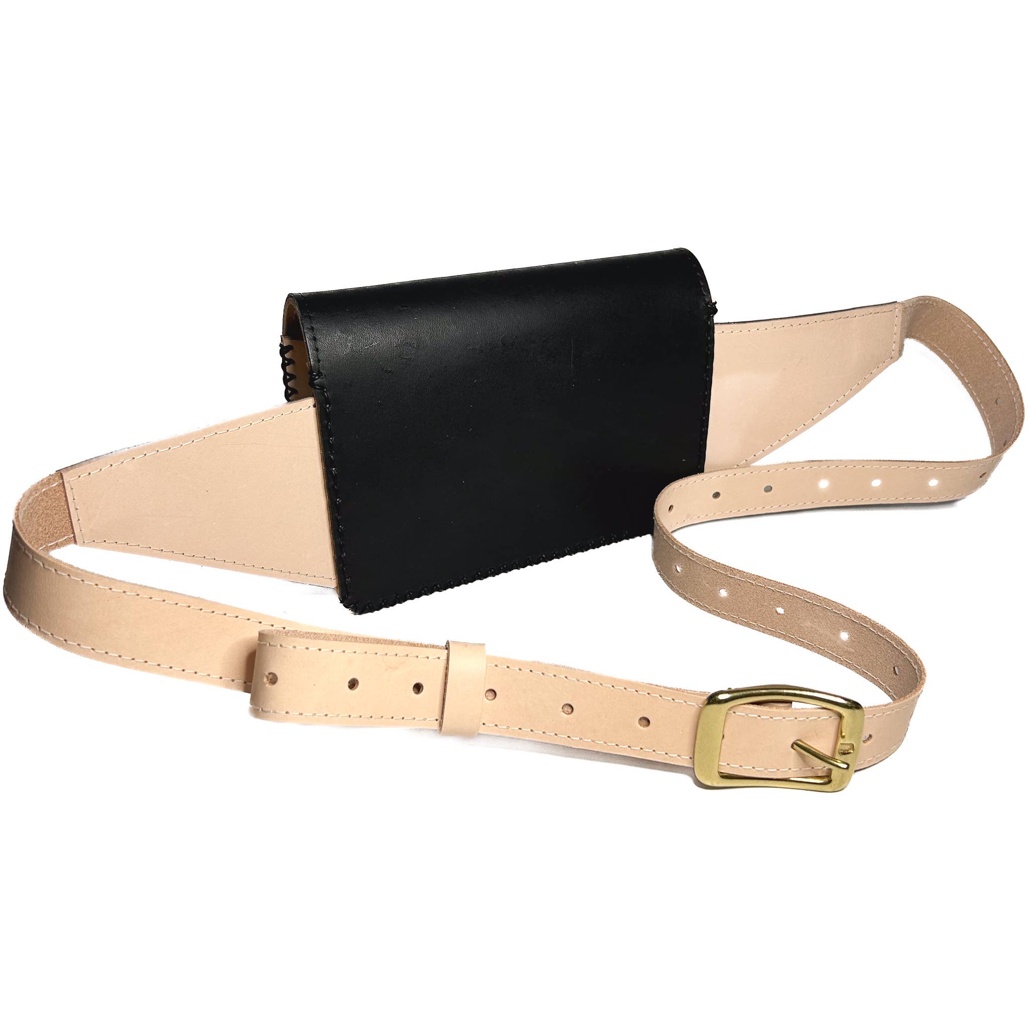 Fado Made Co. — Leather Goods - Wholesale Belt Bag - Women's - 'Cross Your Heart' Leather Belt Bag / Sling Bag / Fanny Pack0