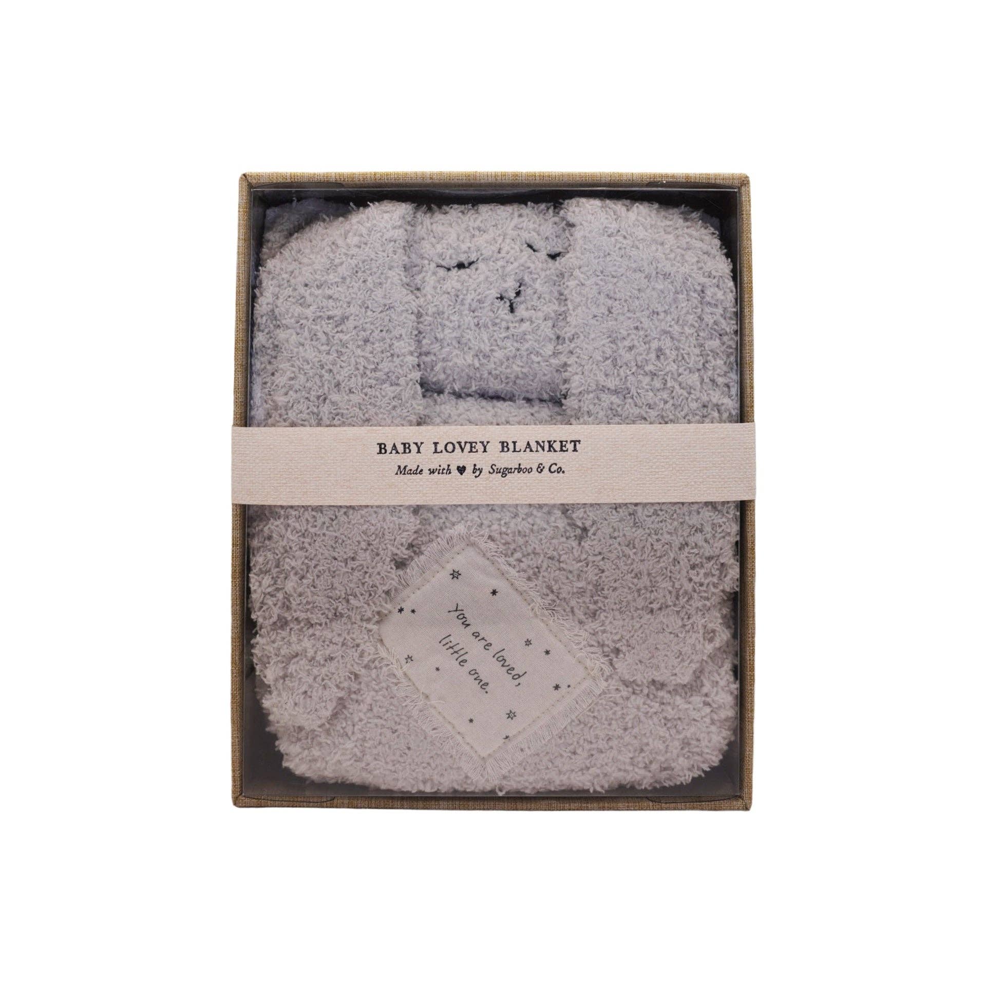 Sugarboo & Co - Vente Couverture douillette – bébé - "Tu es aimé, petit." Couverture câline Lapin Bébé2