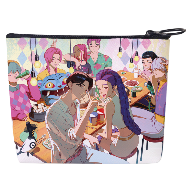 Auraquise - Vente Porte-monnaie – enfant - Nouveau porte-monnaie imprimé mini porte-monnaie petit portefeuille portable porte-clés & porte-cartes d'anime Chasseurs de Démons K-Pop1