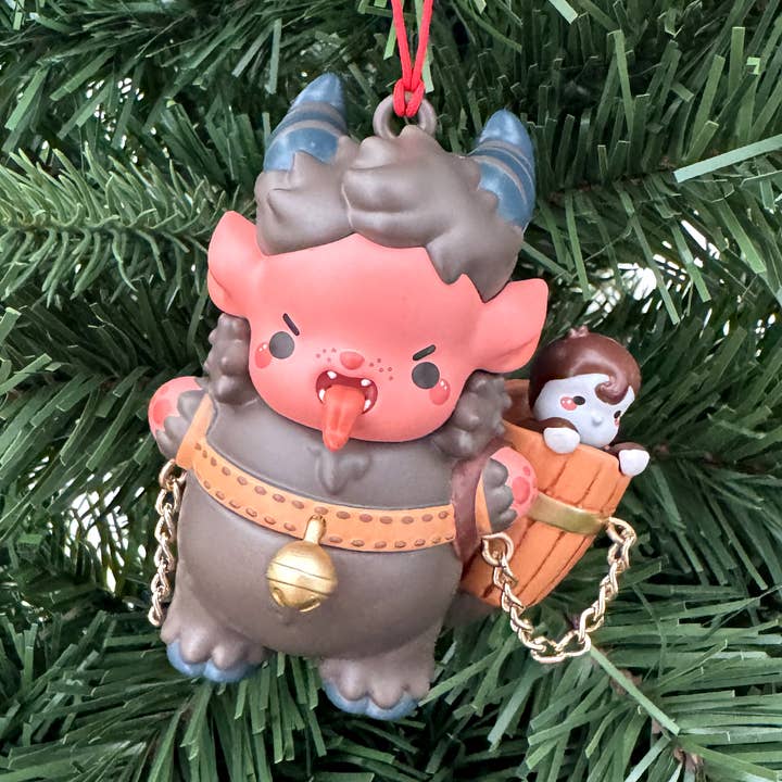Krampus Vinyl Figure Ornament for wholesale by Bright Bat Design
