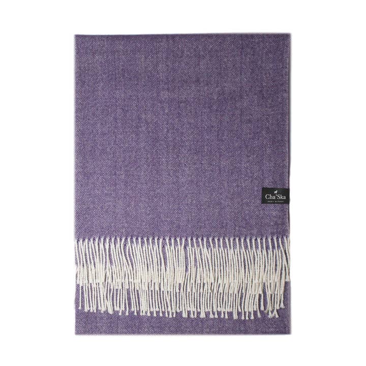 Chevron Stole Plum for wholesale by Cha'Ska baby Alpaga