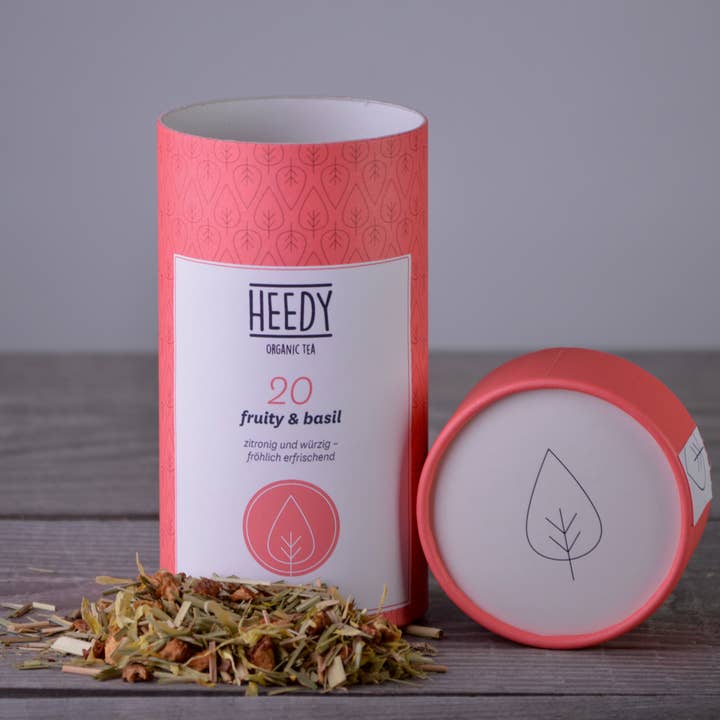 No 20 fruity & basil for engroshandel hos HEEDY Organic Tea