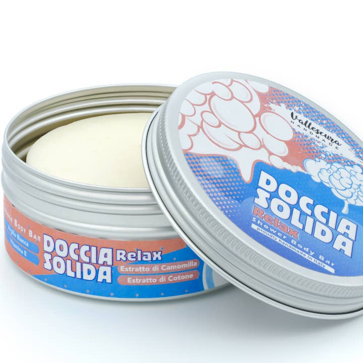 Relax Solid Shower, Körperreiniger, Bestseller für den Großhandel von Vallescura Handmade