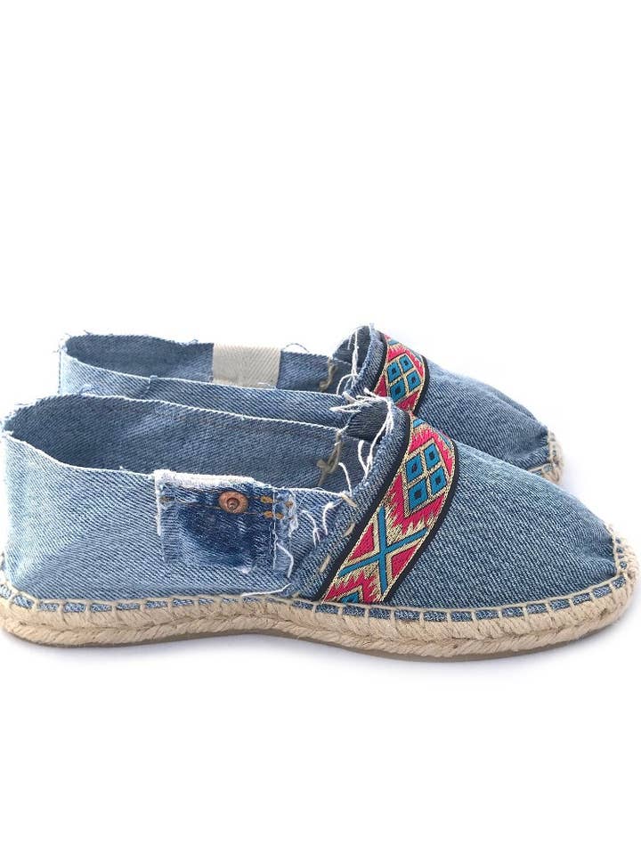 VERNIETET ETNICO ORO - Levi's Vintage handgefertigte Espadrilles für den Großhandel von Le Fanghe