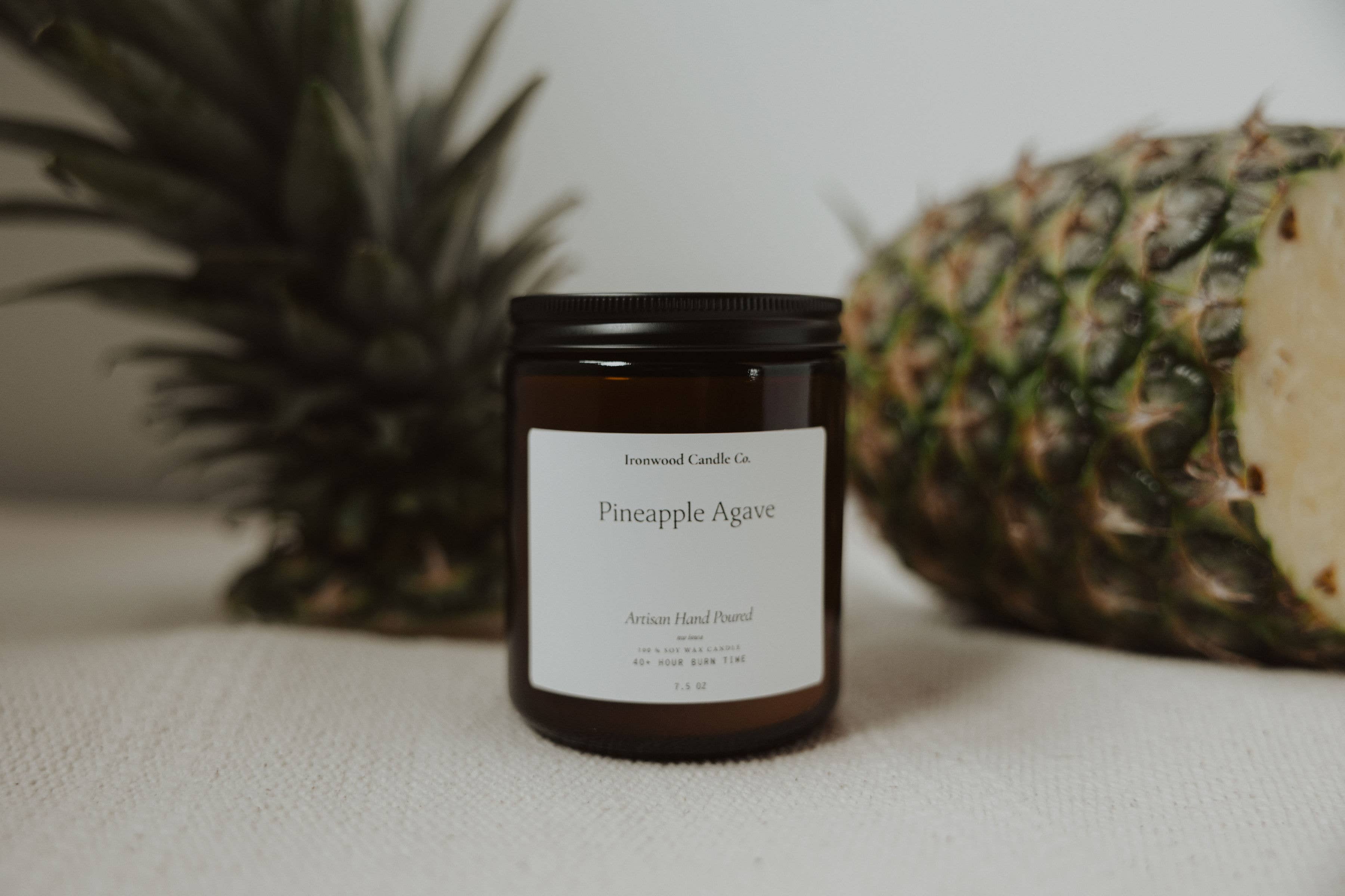 Ironwood Candle Co. - Wholesale Jar/Filled Candle - PINEAPPLE AGAVE SOY CANDLES8