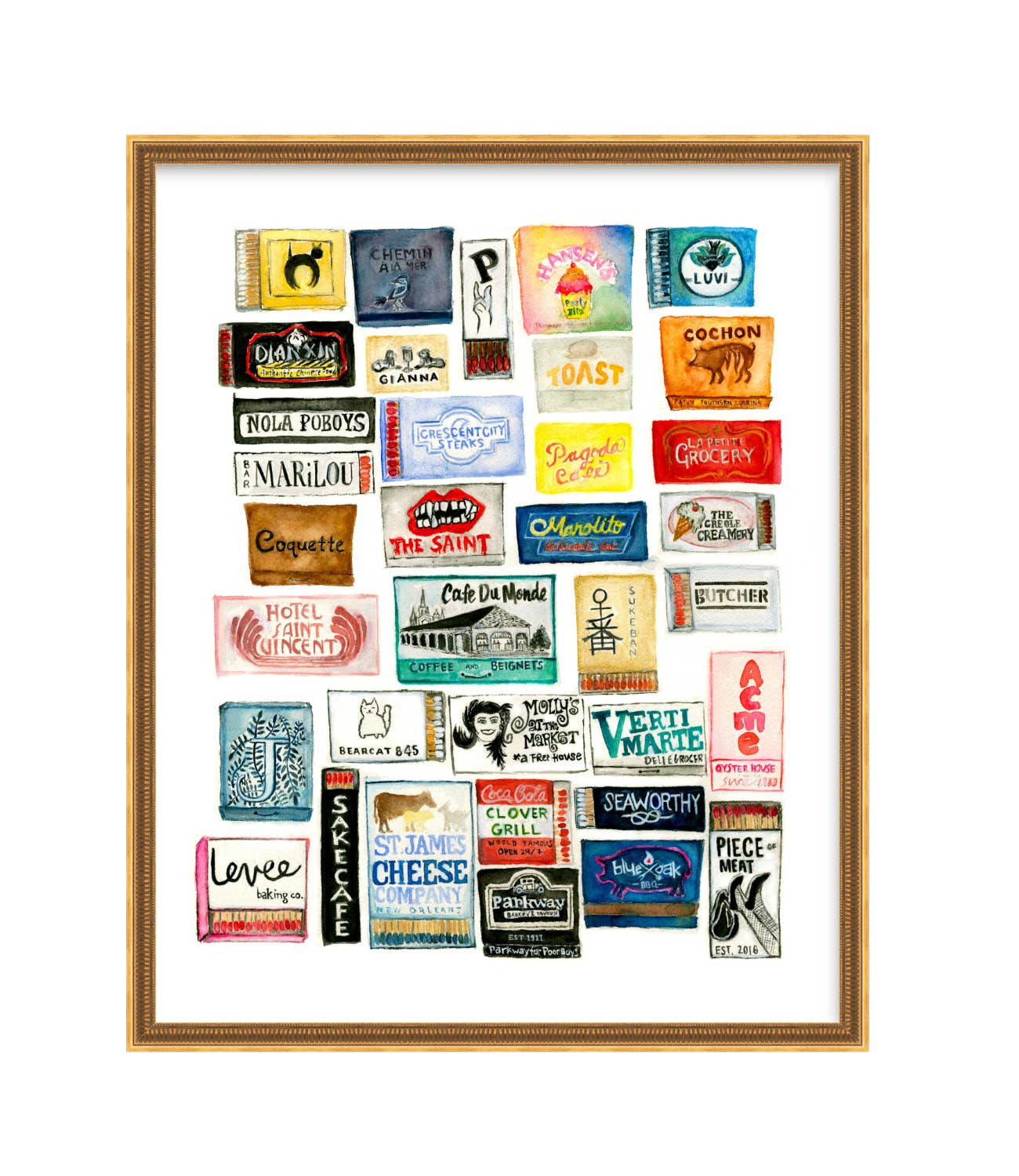 Matchbooks of New Orleans II for wholesale by Studio Scinto