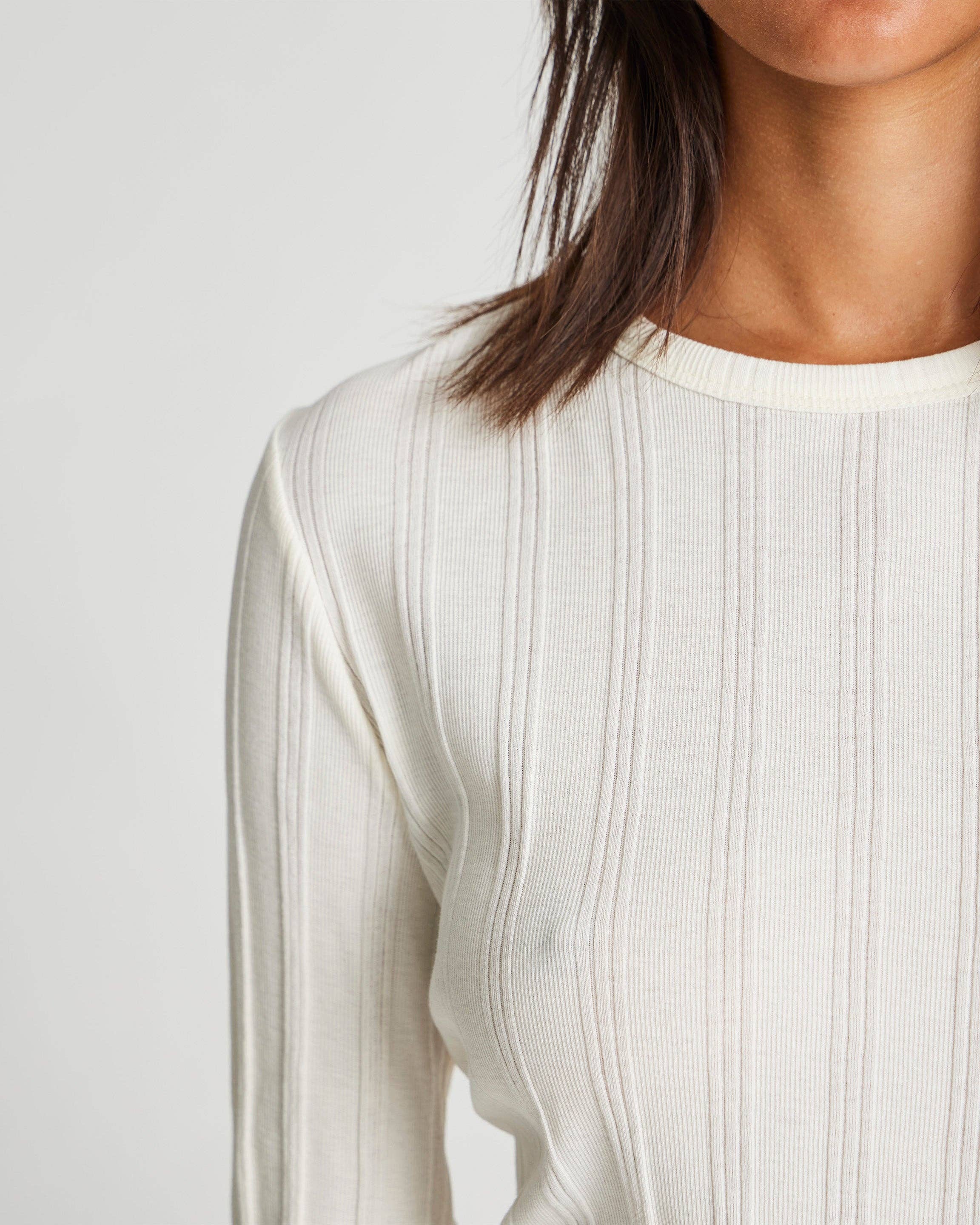 gai-lisva - Wholesale Knit Top - Women's - Thyra L/S Cotton Top - Off White2