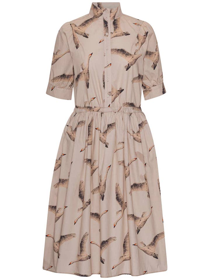 GROBUND – Großhandel Kleid – Damen – Ellinor - Kleid mit Gans0