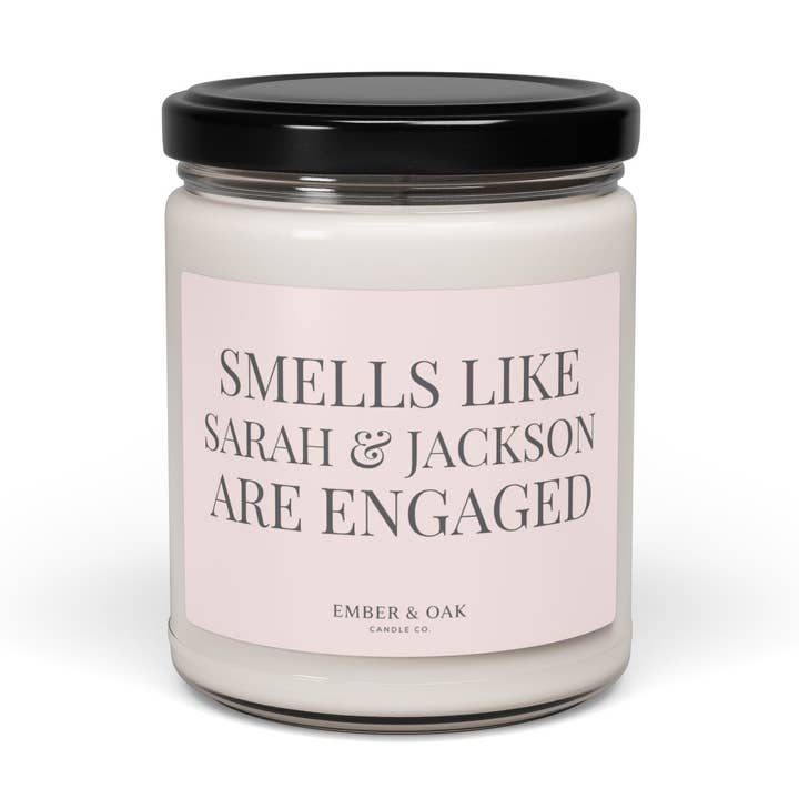 Engagement Gift, Engagement Candle, Personalized Gift, Engagement Party, Bride to Be Gift, Couples Gift, Custom Engagement, Gift Box for wholesale by Blue & Willow