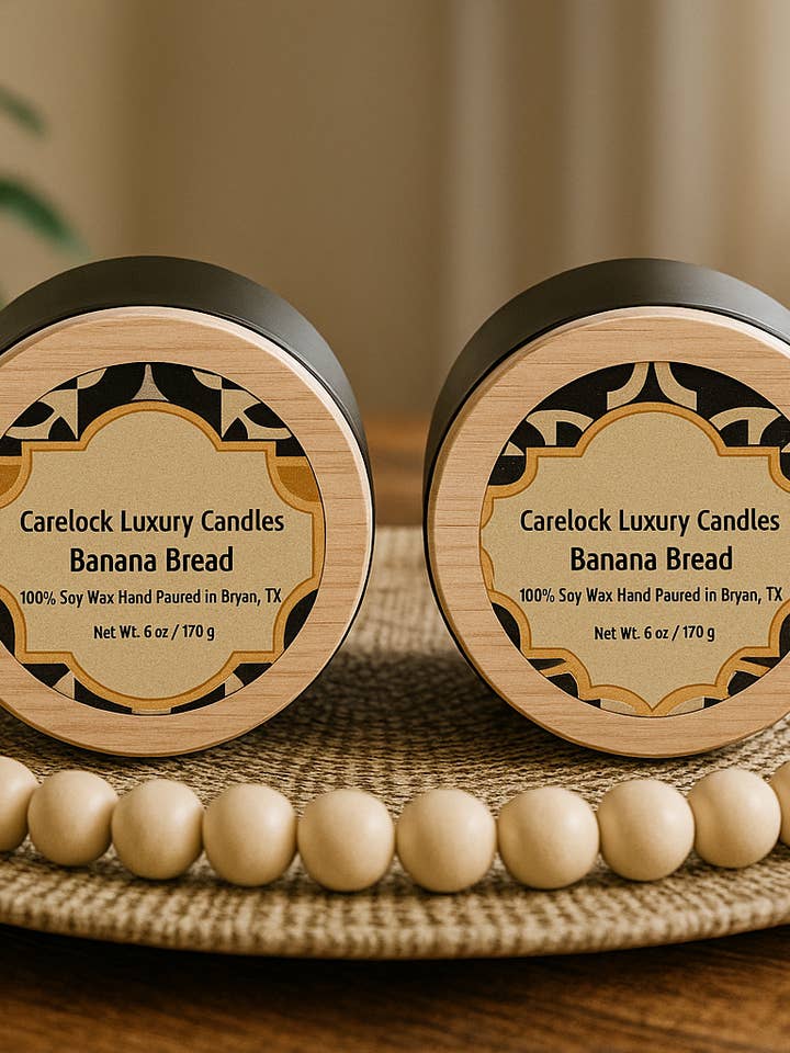 Banana Bread for wholesale by Carelock Luxury Candles