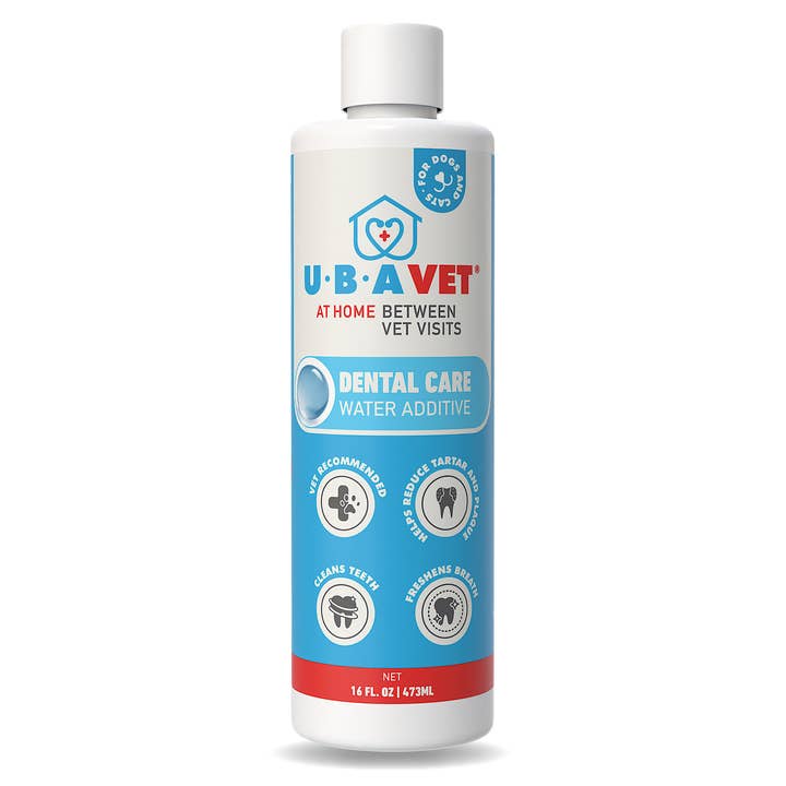 UBAVET Dental Care Water Additive for Dogs & Cats (16 fl oz) for wholesale by Jojo Modern Pets