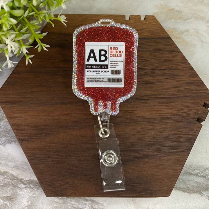 Badge Holder - Blood Drive for wholesale by Hive Supply