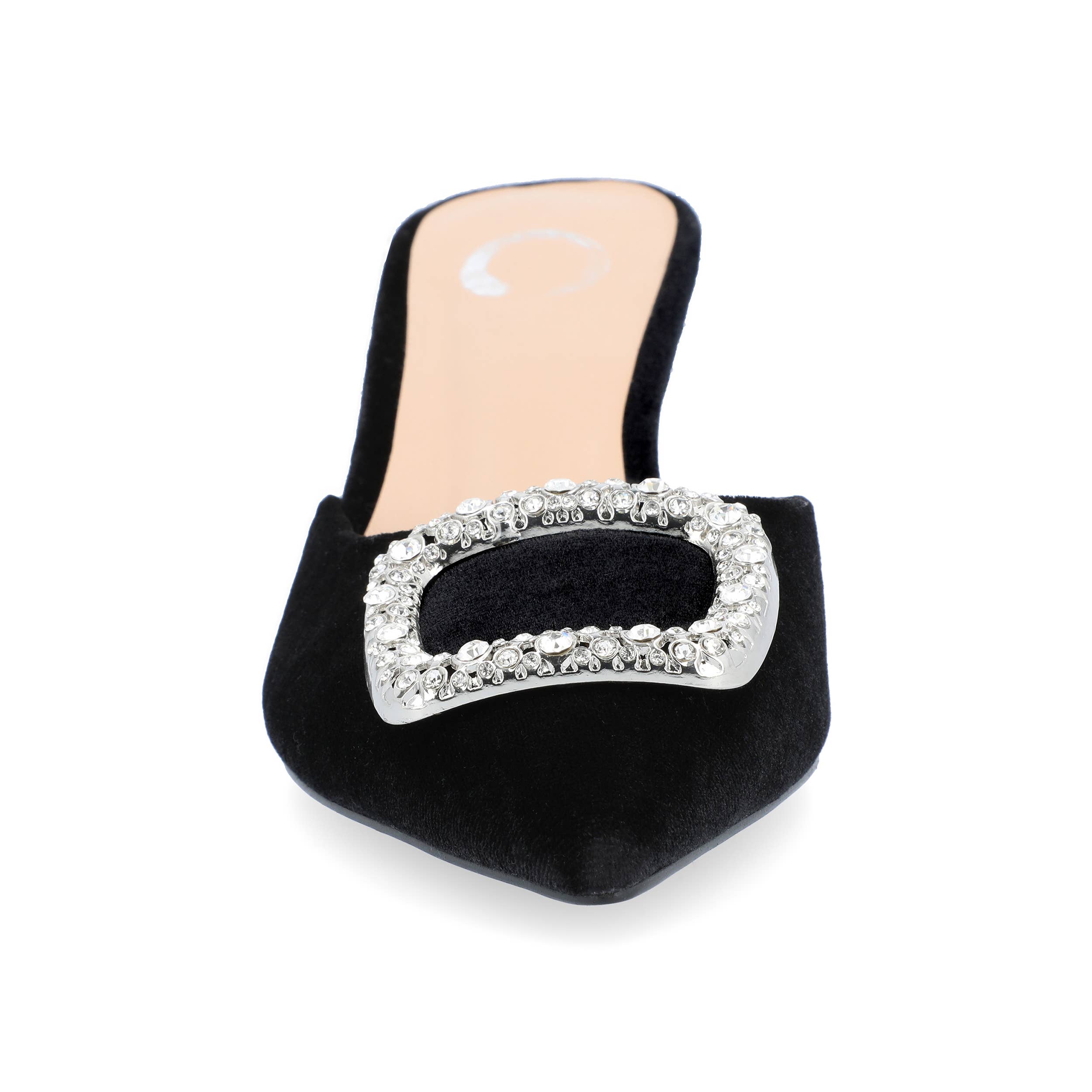 Journee - Wholesale Low Heels - Women's - Rishie Kitten Heeled Mules In Velvet21