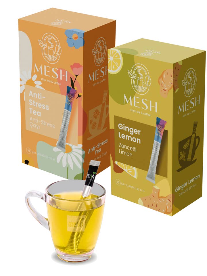 Herbal Tea Bundle Mesh Sticks (6 Packs Each Flavor) for wholesale by Cup Sticks