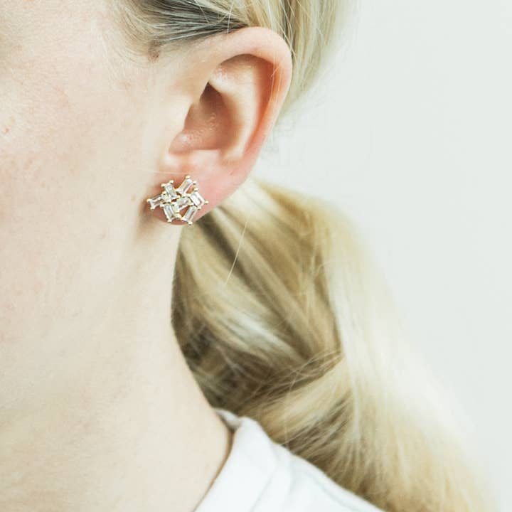 M STREET STUDIO - Wholesale Stud/Post Earrings - Cluster Stud Earrings2