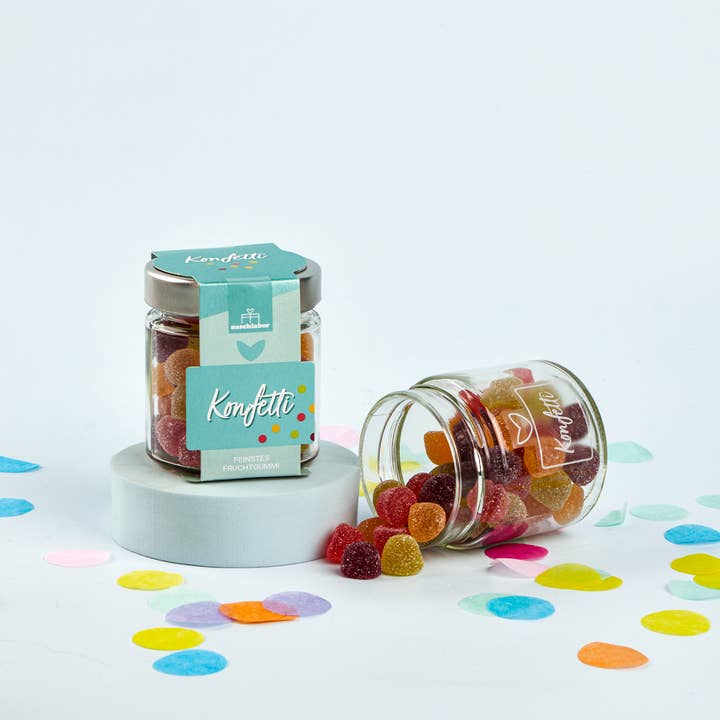 naschlabor GmbH - Venta al por mayor Gominolas - Confeti de chicles de frutas 120 g