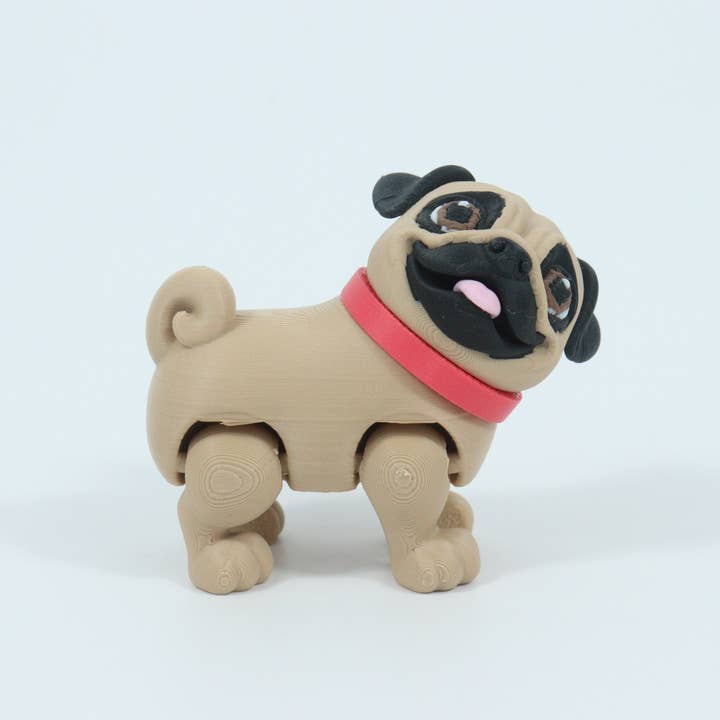 MrSpinner - Wholesale Fidget Toy - Kids - Paw Print Pups - Pug (Made in USA, Fidget, Figurine)6