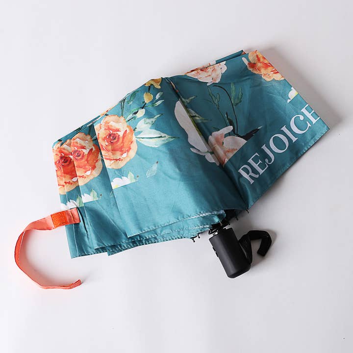 Compact Umbrella - Rejoice Always for wholesale by Swanson Christian Products