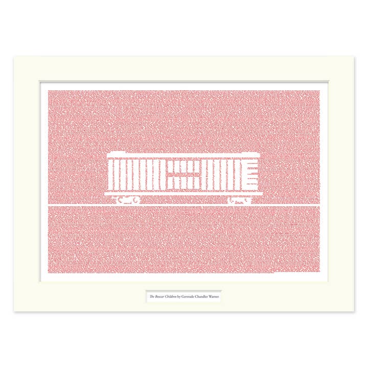 The Boxcar Children Matted Print for wholesale by Litographs