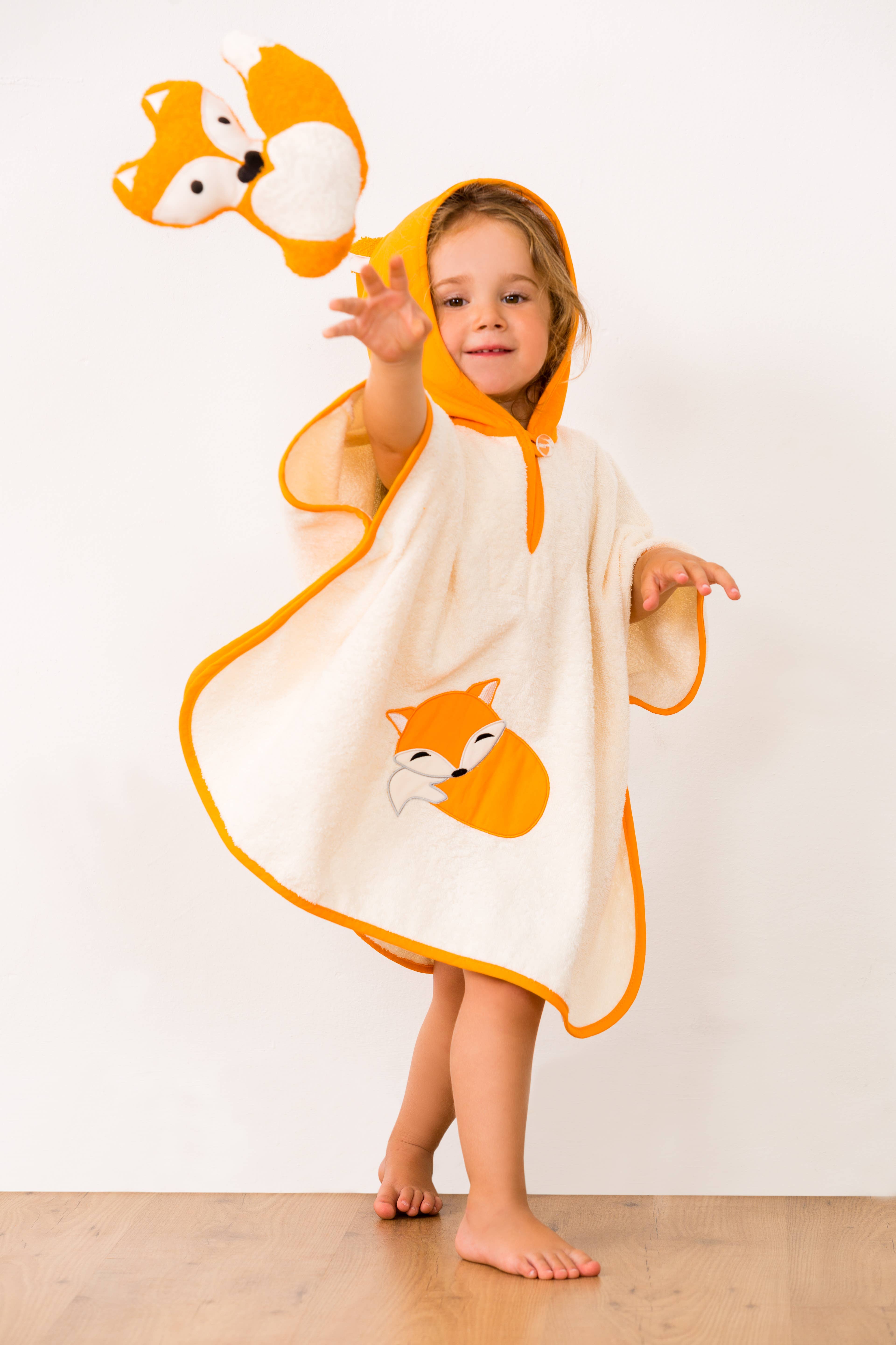 Smithy by Dagmar Nelk - Vendita all'ingrosso Asciugamano con cappuccio - Bambini e neonati - Poncho da bagno Volpe, 55x701