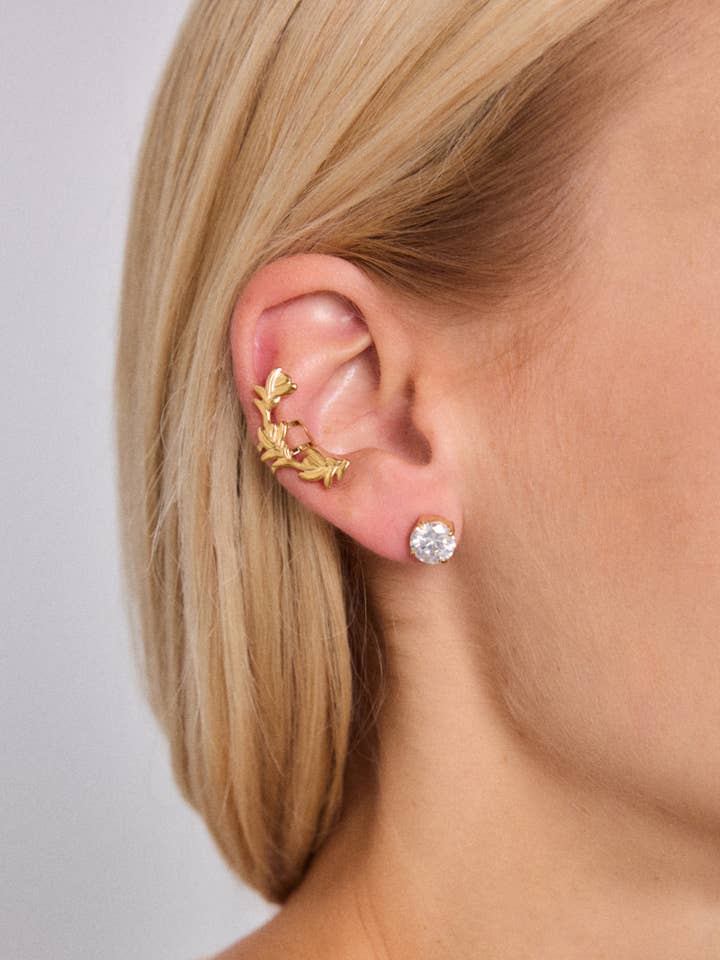 Stainless steel earrings 124RX163 for wholesale by BYREN | ÉLINE L'ATELIER