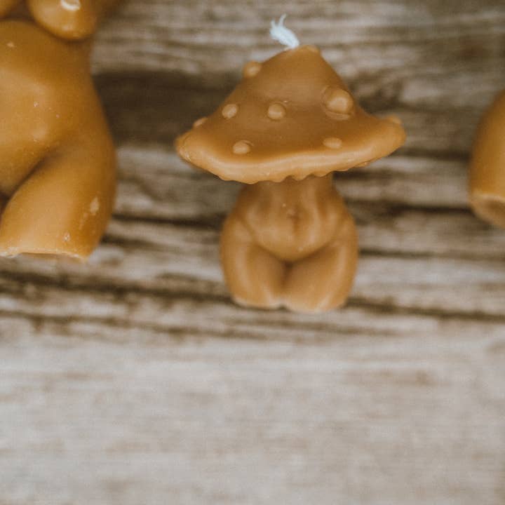 Mother Madre Bees - Wholesale Novelty Candle - Sexy Little Mush — Beeswax Affirmation Candle3