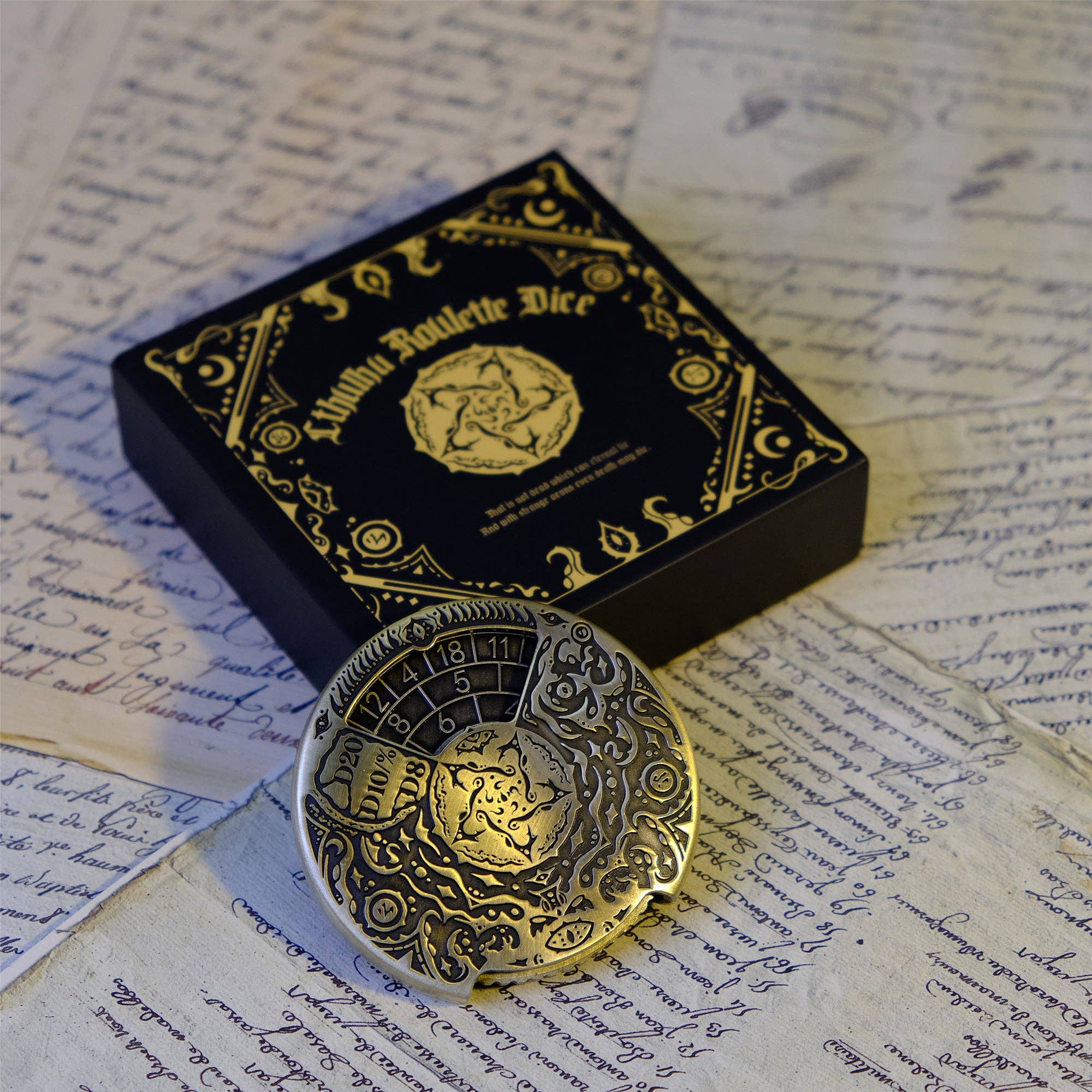 Vermilion Collection - Vendita all'ingrosso Dadi - La Ruota dei Sogni di R'lyeh 7-in-1 Dadi Roulette di Cthulhu2