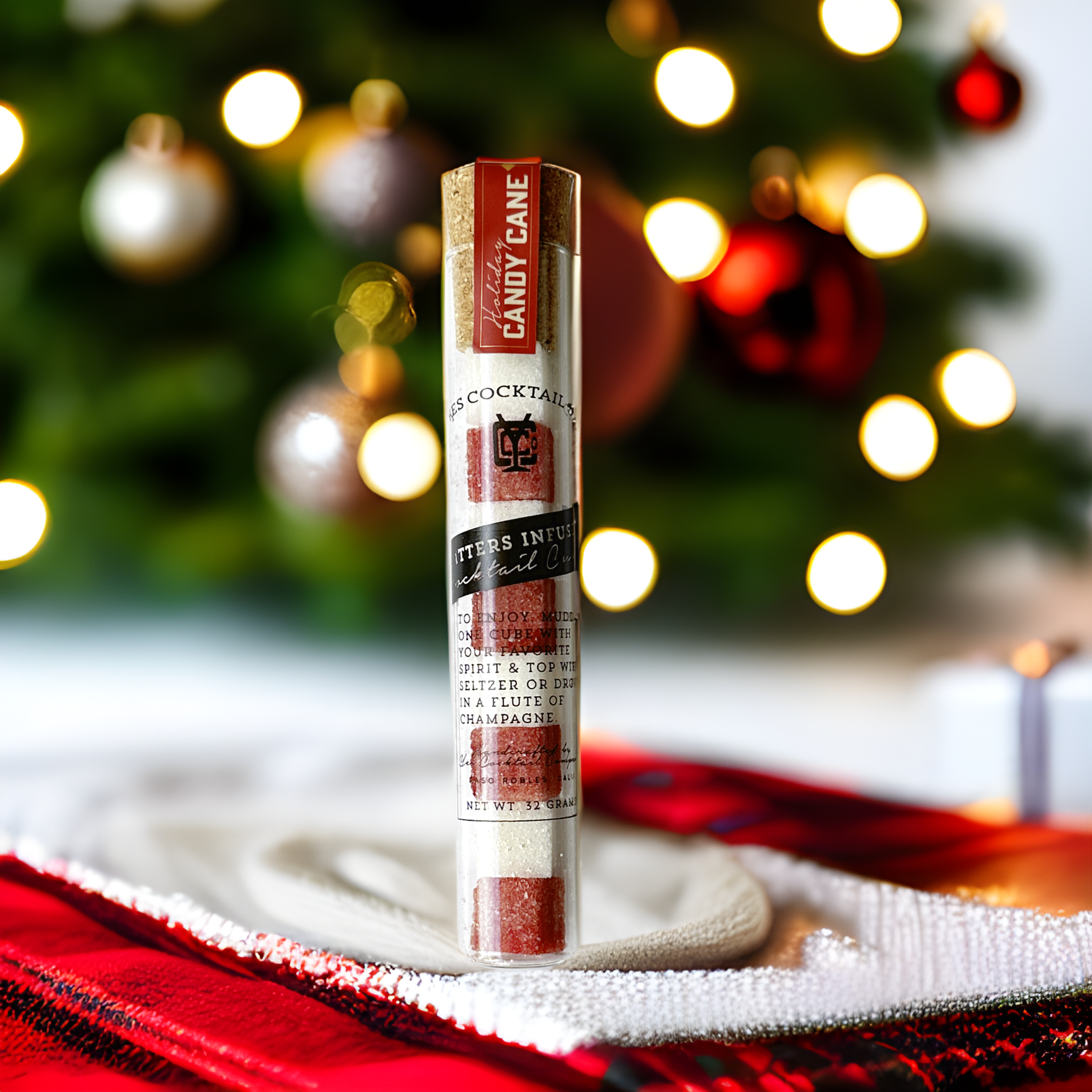 Yes Cocktail Co - Wholesale Cocktail Mix/Syrup - Candy Cane Cocktail Cubes: Stocking Stuffer3