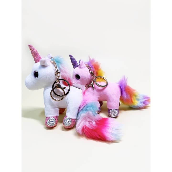 Plush Unicorn Keychain for wholesale by Funteze