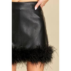 Toni Foldover-Waist Button-Front Skirt