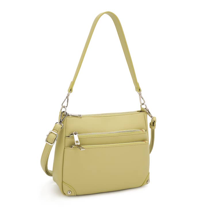KAYLA+AVA - Wholesale Crossbody Bag - Women's - SHELBY 2 WAY TRIPLE COMPARTMENT CROSSBODY BAG