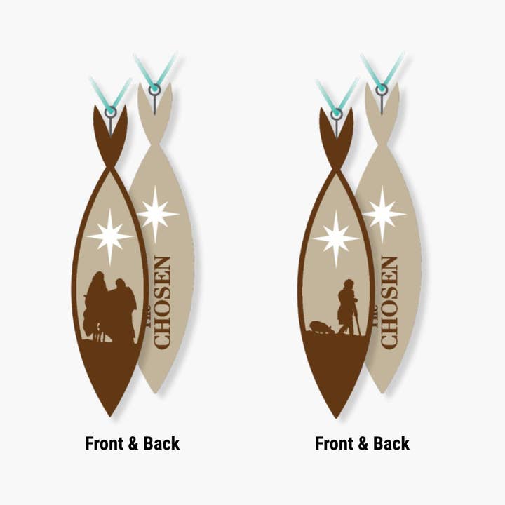 2-Pack Set of Christmas Ornaments for wholesale by The Chosen