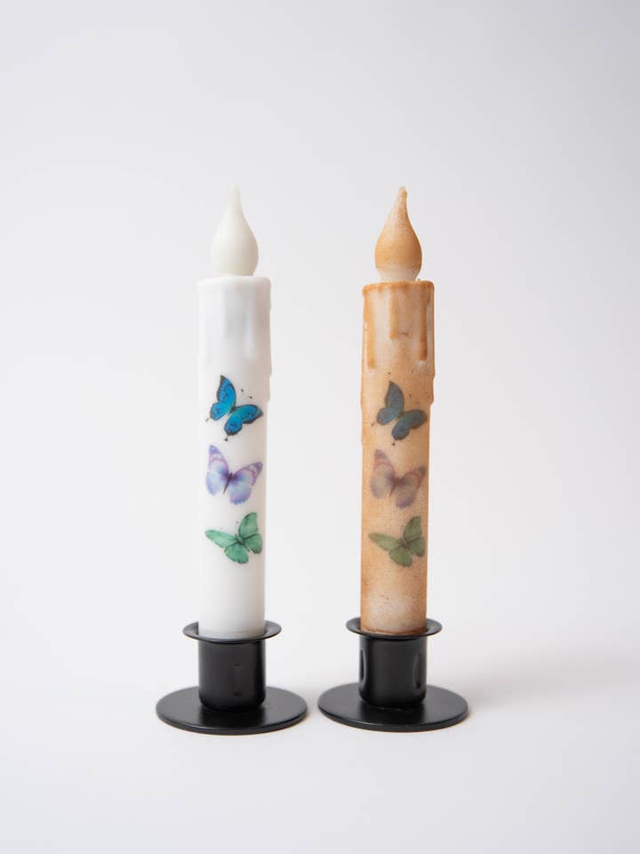 Vela cónica con temporizador LED "Mariposa en vuelo" para venta al por mayor de LMS Wholesale