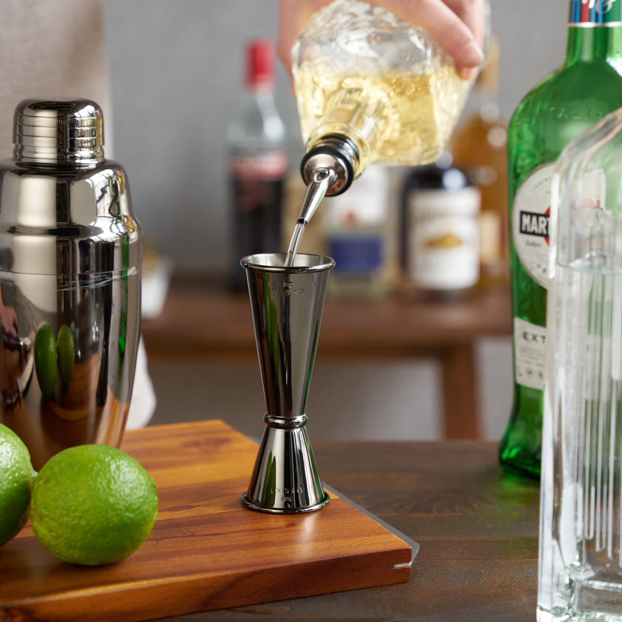 Viski - Wholesale Jigger - Warren™ Large Gunmetal Plated Japanese Style Makoto Jigger2