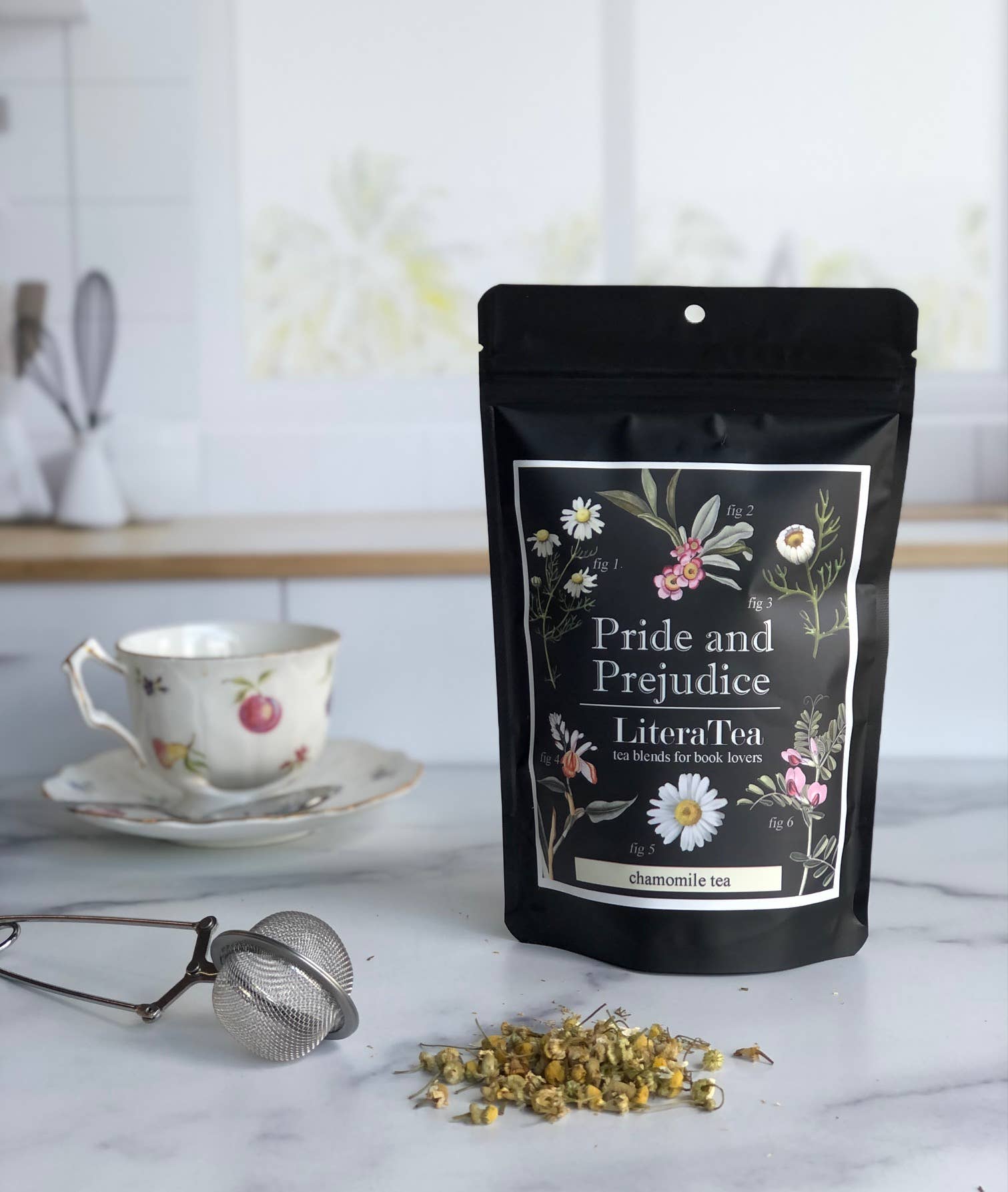 Fly Paper Products - Wholesale Loose Tea - Pride and Prejudice Botanical Floral Chamomile Tea0